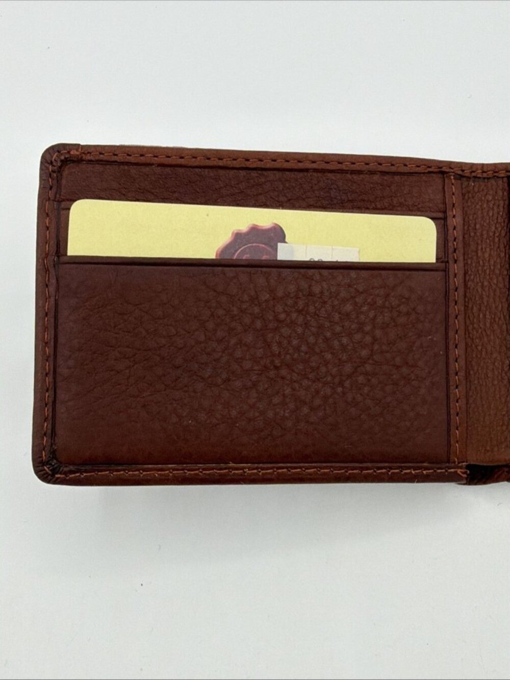 Osgoode Marley Ultra Mini Thinfold Leather Wallet - Brandy - Picture 6 of 10